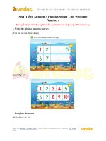 SBT tiếng anh lớp 3 phonics smart unit welcome numbers vndoc com