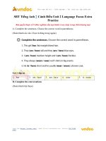 SBT tiếng anh 7 cánh diều unit 2 language focus extra practice vndoc com