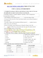 Bài tập tiếng anh lớp 9 unit 1 local environment   vndoc com