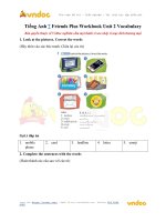 Tiếng anh 7 friends plus workbook unit 2 vocabulary vndoc com