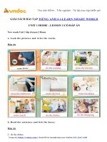 Sách bài tập tiếng anh lớp 6 unit 1 lesson 2   vndoc com