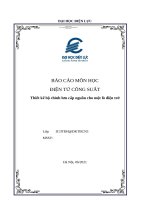 Thiết kế bộ chỉnh lưu cấp nguồn cho một lò điện trở