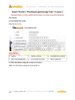 Smart world 7 workbook giải bài tập unit 7 lesson 1 vndoc com