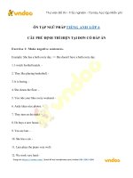 Bài tập câu phủ định thì hiện tại đơn lớp 6   vndoc com