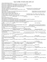 ĐẠI CƯƠNG VỀ HÓA HỌC HỮU CƠ