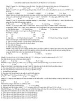 CHƯƠNG I BIẾN DỊ DI TRUYỀN Ở CẤP PHÂN TỬ VÀ TẾ BÀO