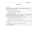 TRIẾT HỌC NHO GIA VÀ Ý NGHĨA