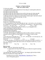Chương I : Lý Thuyết và Bài tập