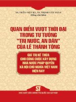Quan điểm vượt thời đại trong tư tưởng “trị nước, an dân” của Lê Thánh Tông  Giá trị kế thừa cho công cuộc xây dựng Nhà nước pháp quyền xã hội chủ nghĩa Việt Nam hiện nay