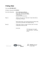 Chứng nhận Tiêu chuẩn ISO 9001:2015 tivi LG