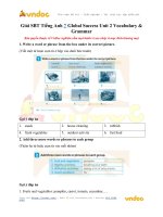 Giải SBT tiếng anh 7 global success unit 2 vocabulary  grammar vndoc com