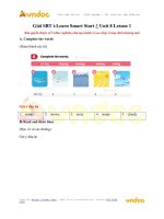 Giải SBT i learn smart start 3 unit 8 lesson 1 vndoc com