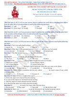 cô vũ mai phương  đề thi thử tốt nghiệp thpt 2023 chuẩn cấu trúc đề số 05