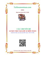 Chuyen de on thi vao 10