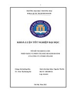 NHẬN DẠNG VÀ PH N TÍCH RỦI RO KINH DOANH CỦA CÔNG TY CP BĐS UPLAND