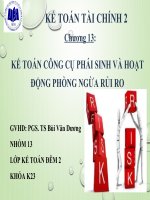 Tiểu luận KẾ TOÁN TÀI CHÍNH 2 Đề tài : KẾ TOÁN CÔNG CỤ PHÁI SINH VÀ HOẠT ĐỘNG PHÒNG NGỪA RỦI RO