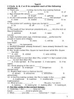 I/ Vocabulary And Structures