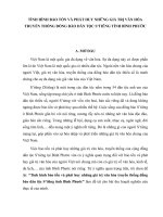 Bài Nghiên Cứu Thực Tế Trung Cấp Chính Trị Tình Hình Bảo Tồn Và Phát Huy Những Giá Trị Văn Hóa Truyền Thống Đồng Bào Dân Tộc S’tiêng Tỉnh Bình Phước.doc