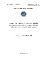 Nghiên cứu vai trò của nhóm gen mã hóa deubiquitinase và một số tín hiệu phân tử trên bệnh nhân tăng hồng cầu vô căn