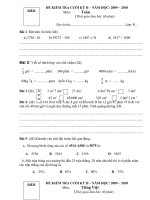 Trường Tiểu Học Hải An        Đề Kiểm Tra Cuối Kỳ Ii – Năm Học: 06 – 07