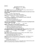 Ma Trận Đề Thi Hoc Kì I Vật Lý 8