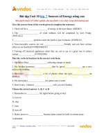 Bài tập unit 10 lớp 7 sources of energy nâng cao vndoc com