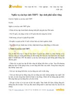 Nghĩa vụ của học sinh thpt   học sinh phải nắm vững vndoc com