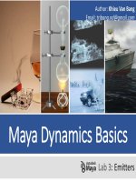 Maya Dynamics Basics Lab 3: Emitters