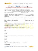 Bài tập unit 10 lớp 9 space travel nâng cao vndoc com