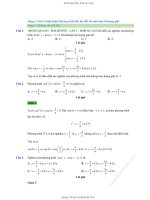 MỘT SỐ DẠNG PT LƯỢNG GIÁC HAY GẶP TL ÔN THI THPTQG