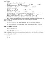 4) Trong Các Số Sau Số Nào Chia Hết Cho 3