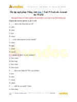 Ôn tập ngữ pháp tiếng anh lớp 7 unit 9 festivals around the world vndoc com