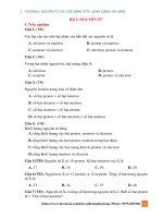 Chương I: Nguyên Tử. Sơ Lược Bảng Htth. Soạn Giảng: Hà Long