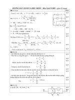 Hướng Dẫn Chấm Và Biểu Điểm – Môn Vật Lí 9/2009 - (Gồm 02 Trang)