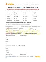 Bài tập tiếng anh lớp 6 unit 9: cities of the world vndoc com