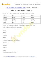 Đề thi tiếng anh lớp 6 giữa học kì 2 năm 2022   đề 1   vndoc com