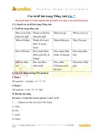 Các từ để hỏi trong tiếng anh lớp 7 vndoc com
