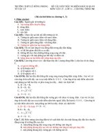 Trường Thpt Lê Hồng Phong      Bộ Câu Hỏi Trắc Nghiệm Khách Quan