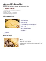 Gà Chay Kiểu Trung Hoa