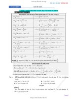 NGUYÊN HÀM CƠ BẢN TL ÔN THI THPTQG