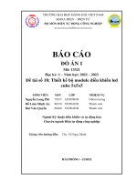 THIẾT KẾ BỘ MODULE ĐIỀU KHIỂN LED CUBE 5X5X5