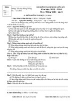 Kh¶O S¸t Chêt L­îng ®Çu N¨m 2010 - 2011