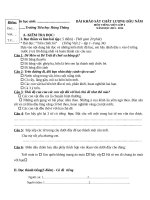 Kh¶O S¸t Chêt L­îng ®Çu N¨m 2010 - 2011