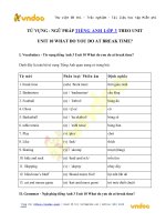 Từ vựng   ngữ pháp tiếng anh lớp 3 unit 10 what do you do at break time?   vndoc com