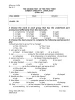 The Second Test  Of The First Term