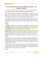 Write about the history of the temple of literature   the imperial academy vndoc com