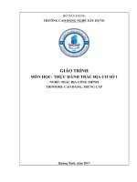 Giáo trình Thực hành trắc địa cơ sở 1 (Nghề Trắc địa công trình  CĐTC)