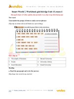 Smart world 7 workbook giải bài tập unit 4 lesson 4 vndoc com