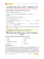 Luyện nghe tiếng anh lớp 7 unit 3: community service vndoc com