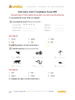 Giải anh 6 unit 2 vocabulary focus sbt vndoc com